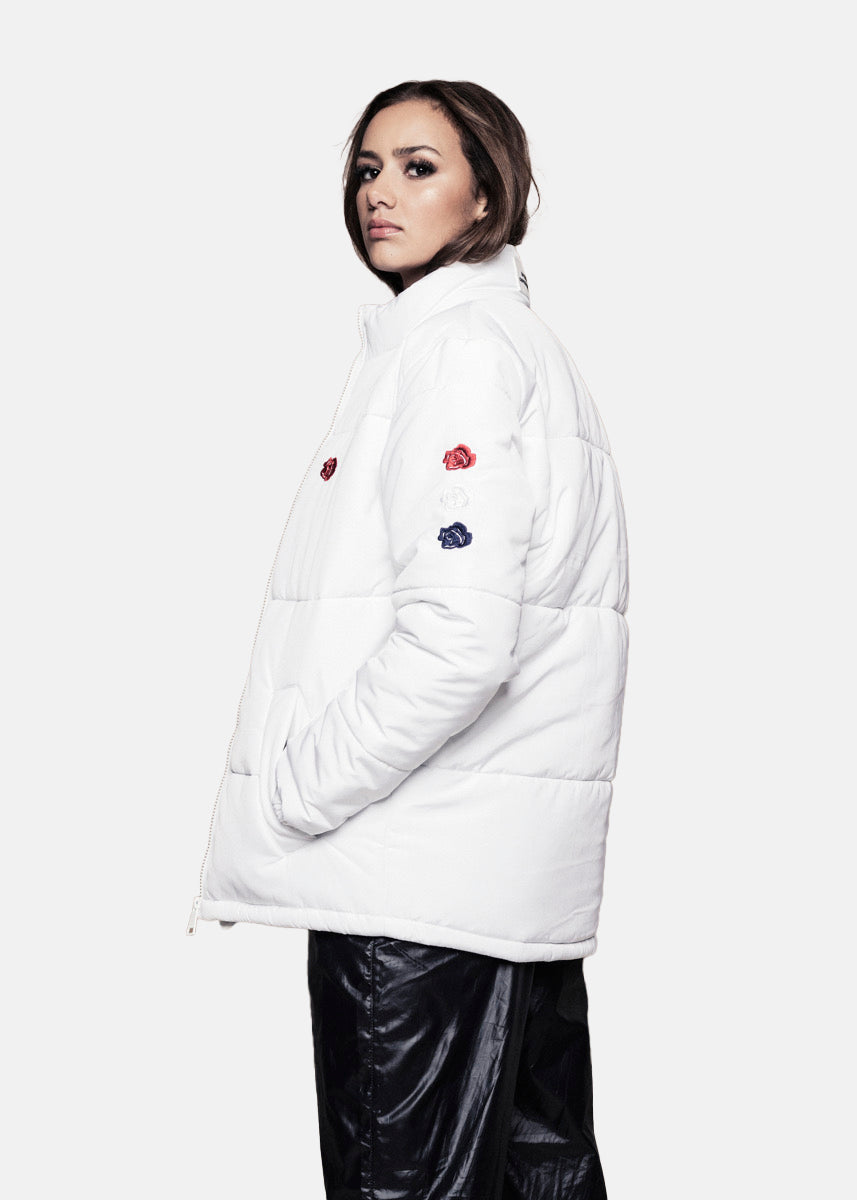 ROSE PUFFER JAKKE - HVID