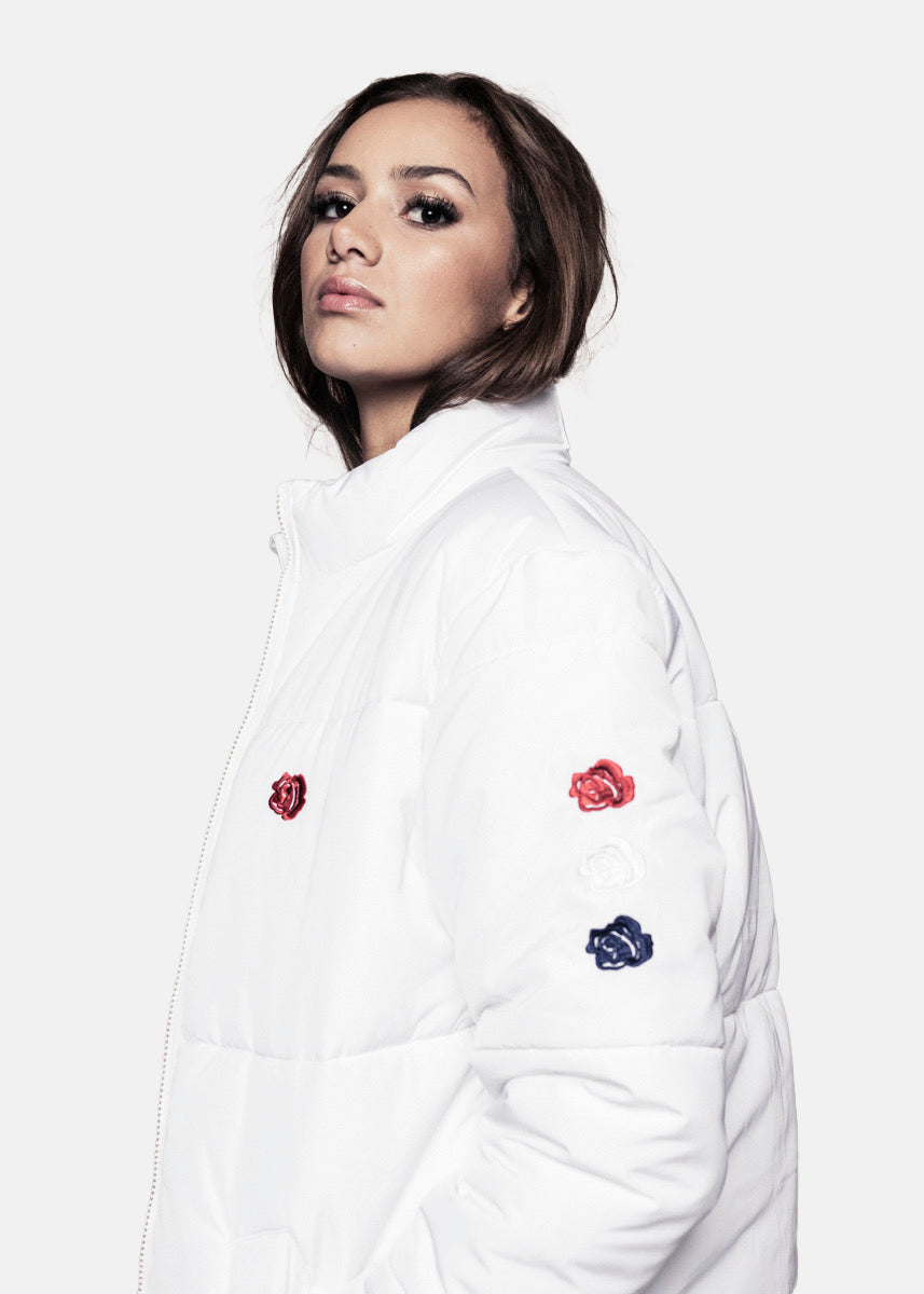 ROSE PUFFER JAKKE - HVID
