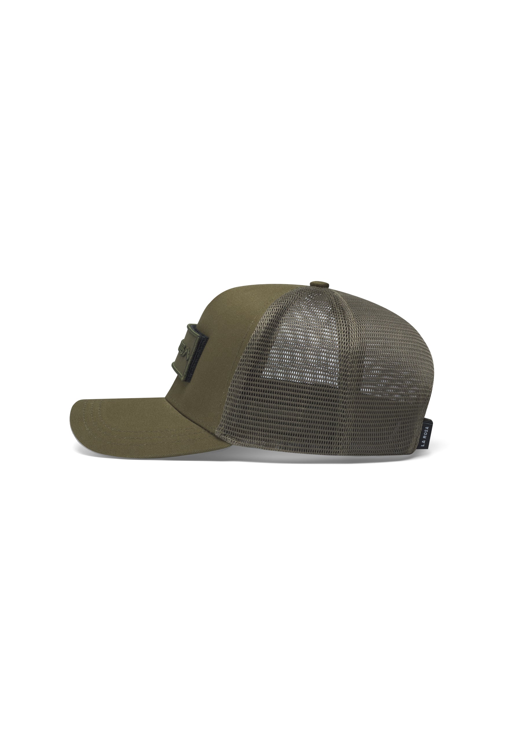 LA ROSA BADGE TRUCKER BASEBALL CAP - ARMY GREEN
