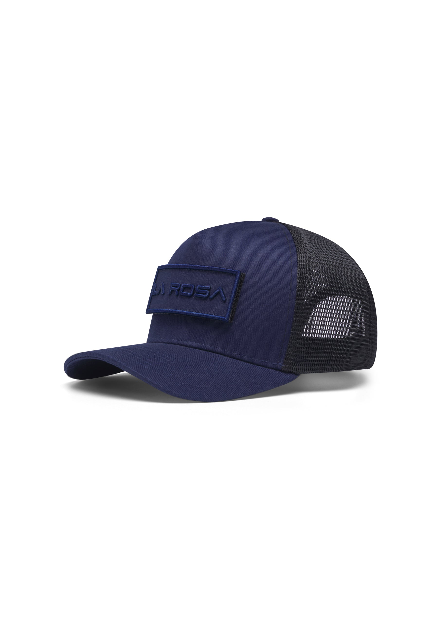 LA ROSA BADGE TRUCKER BASEBALL CAP - NAVY BLUE
