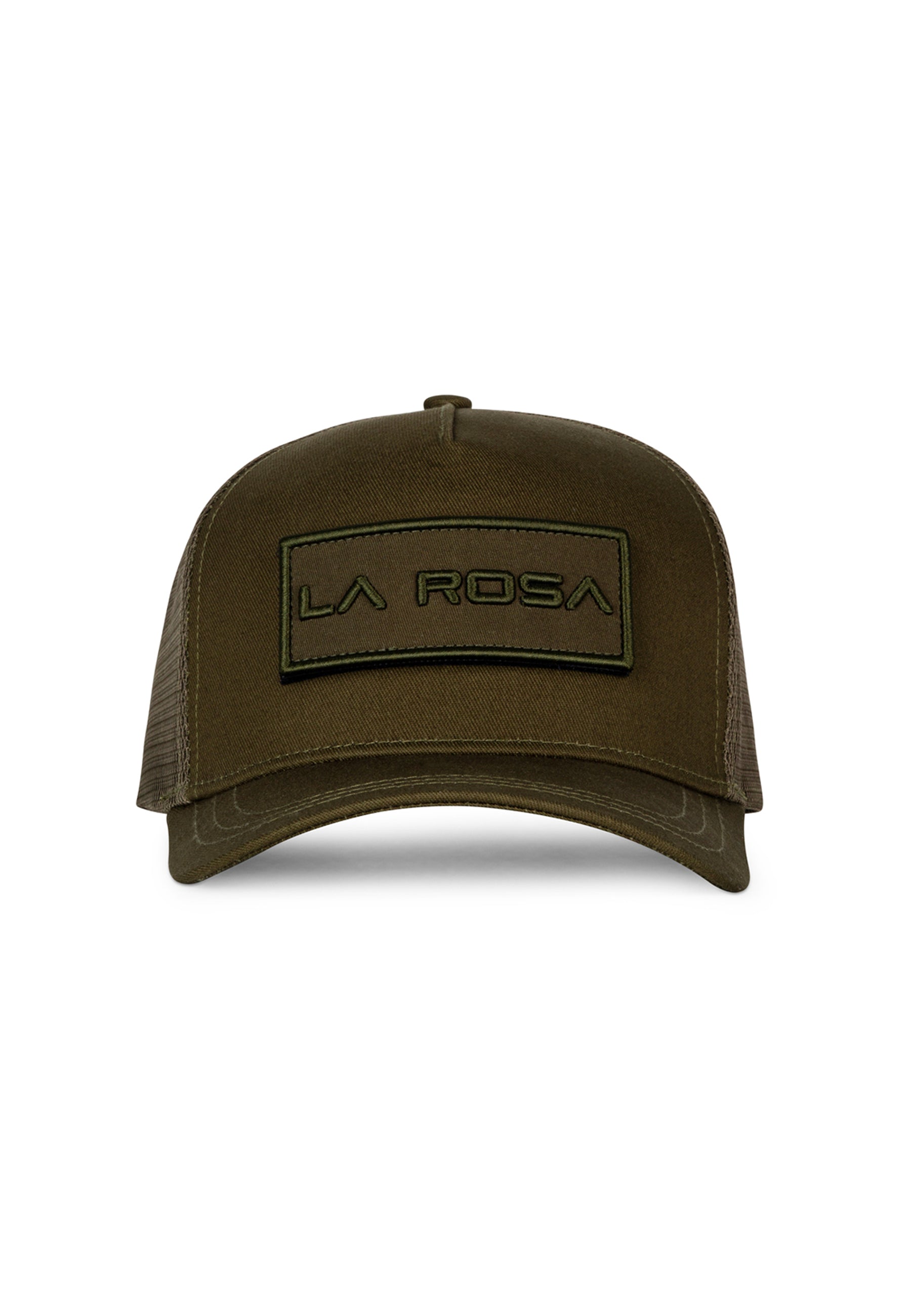 LA ROSA BADGE TRUCKER BASEBALL CAP - ARMY GREEN