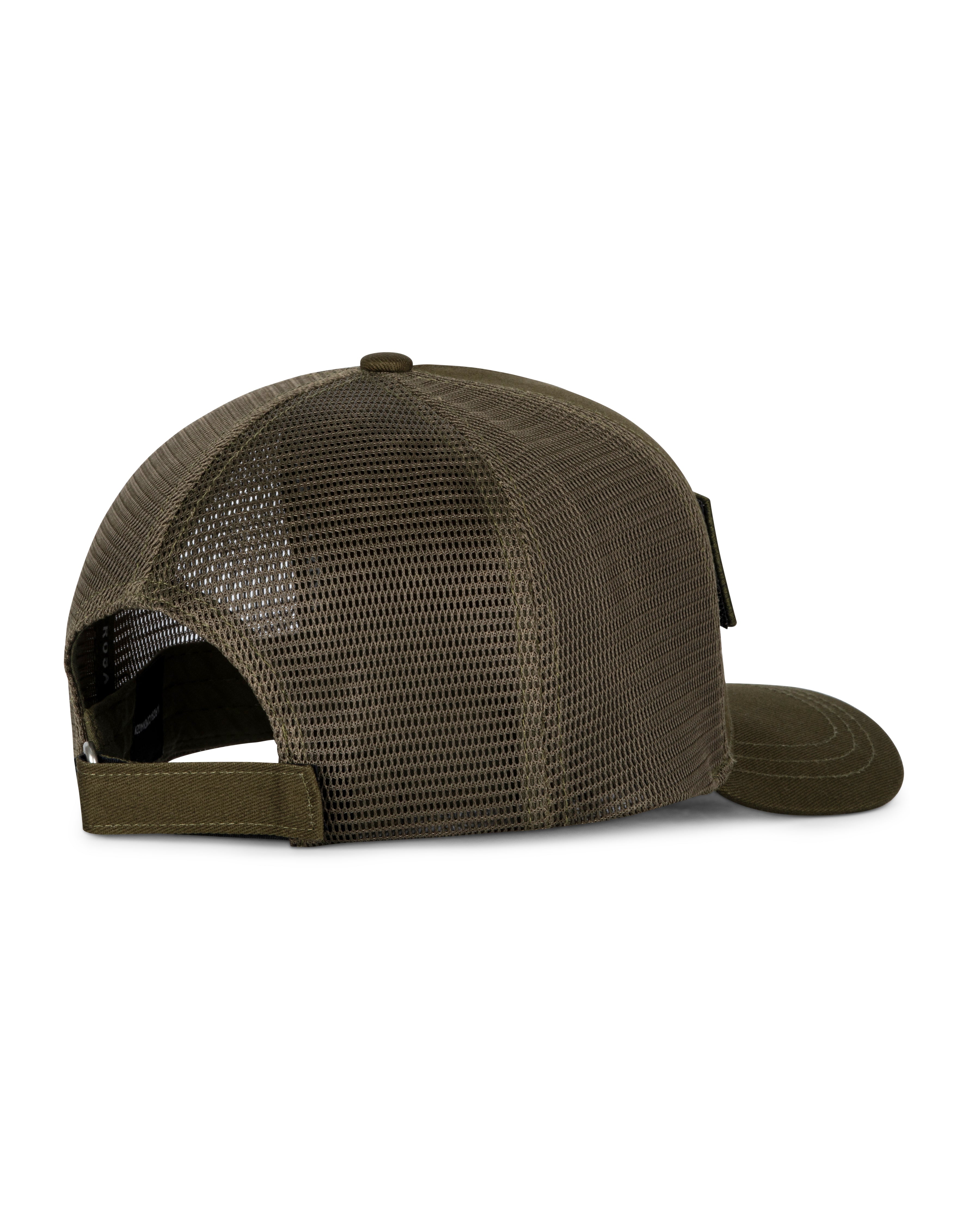 LA ROSA BADGE TRUCKER BASEBALL CAP - ARMY GREEN