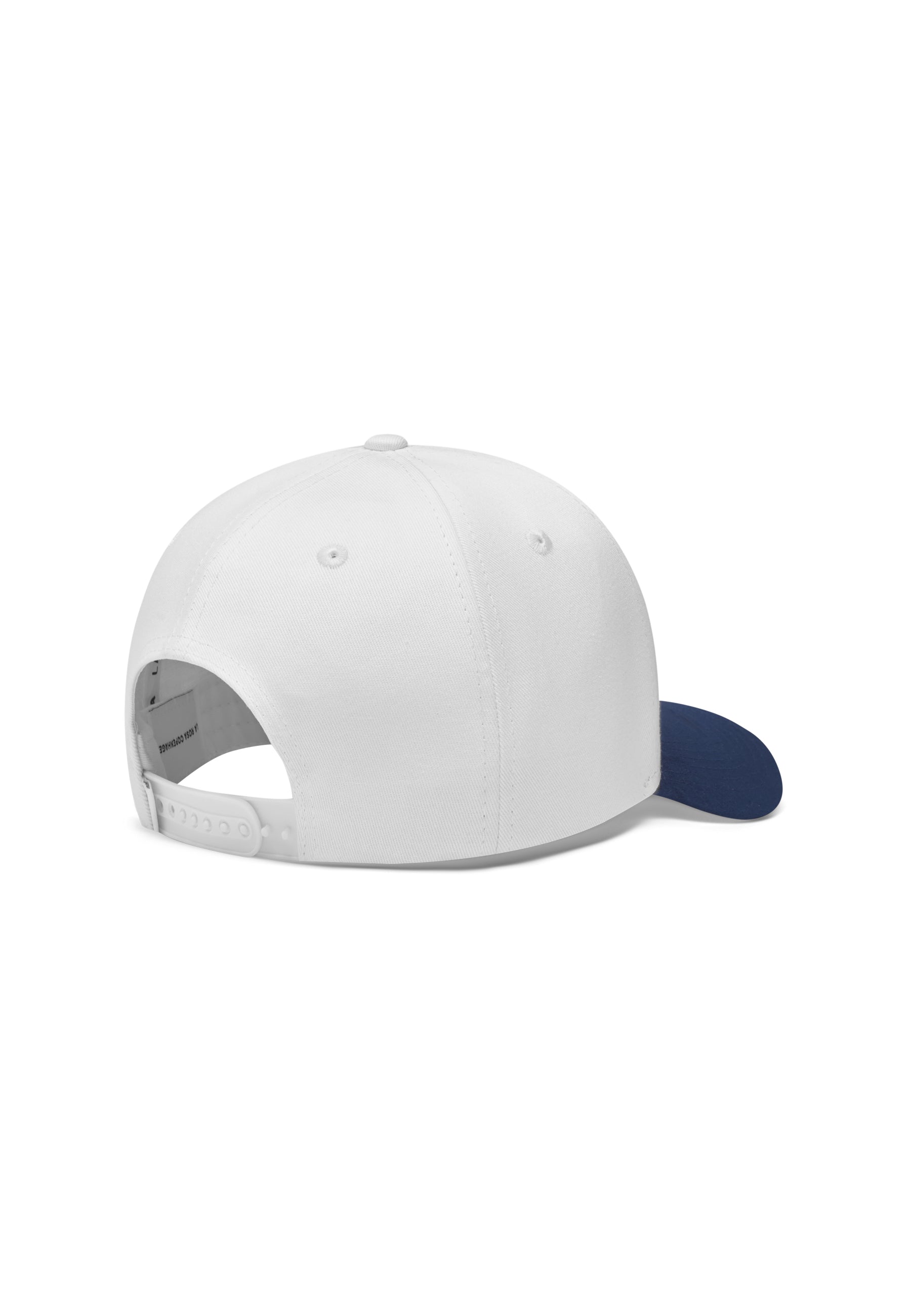 LR BASEBALL CAP - OFF WHITE / NAVY BLUE SUEDE