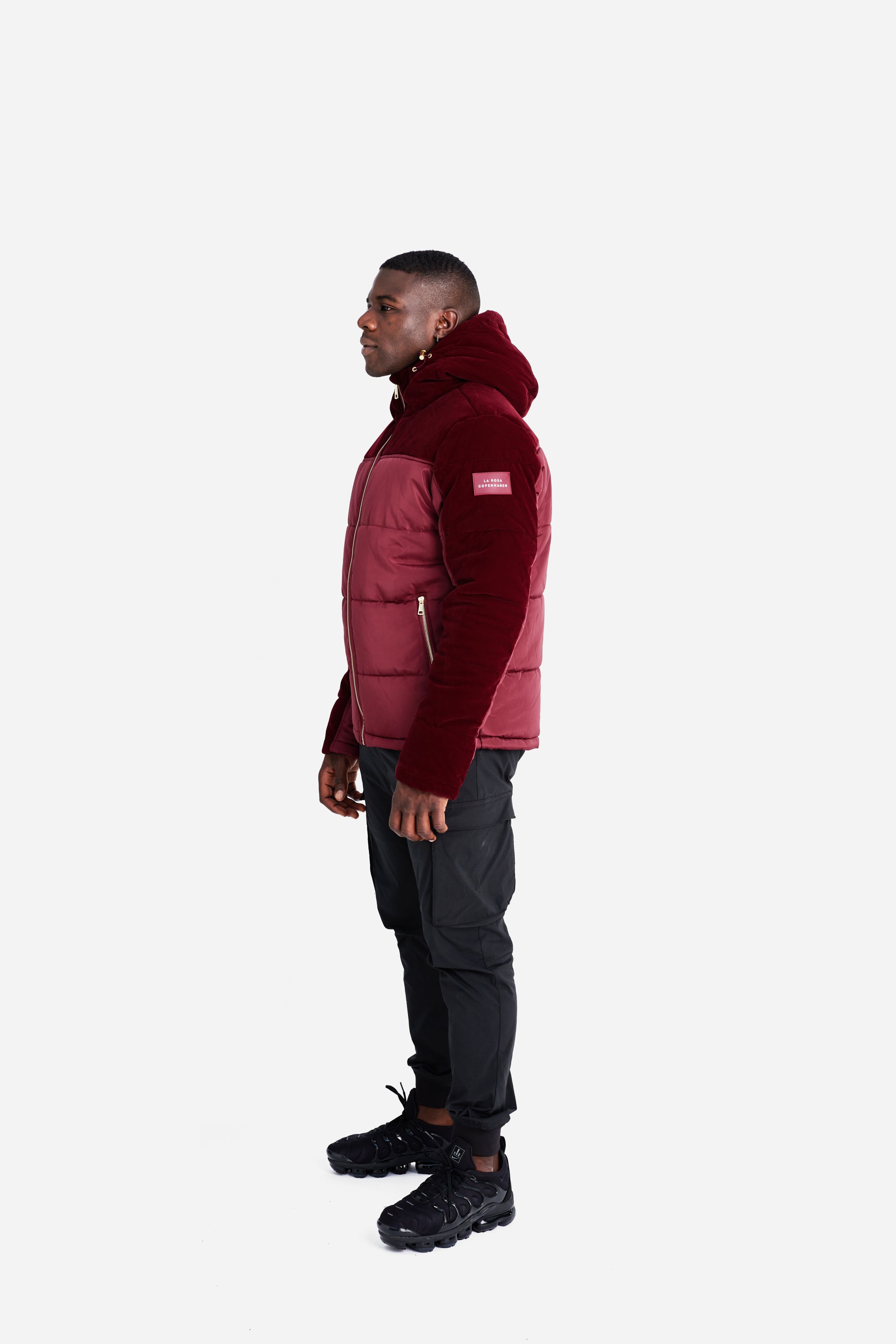 DOWN JACKET - Burgundy Velvet