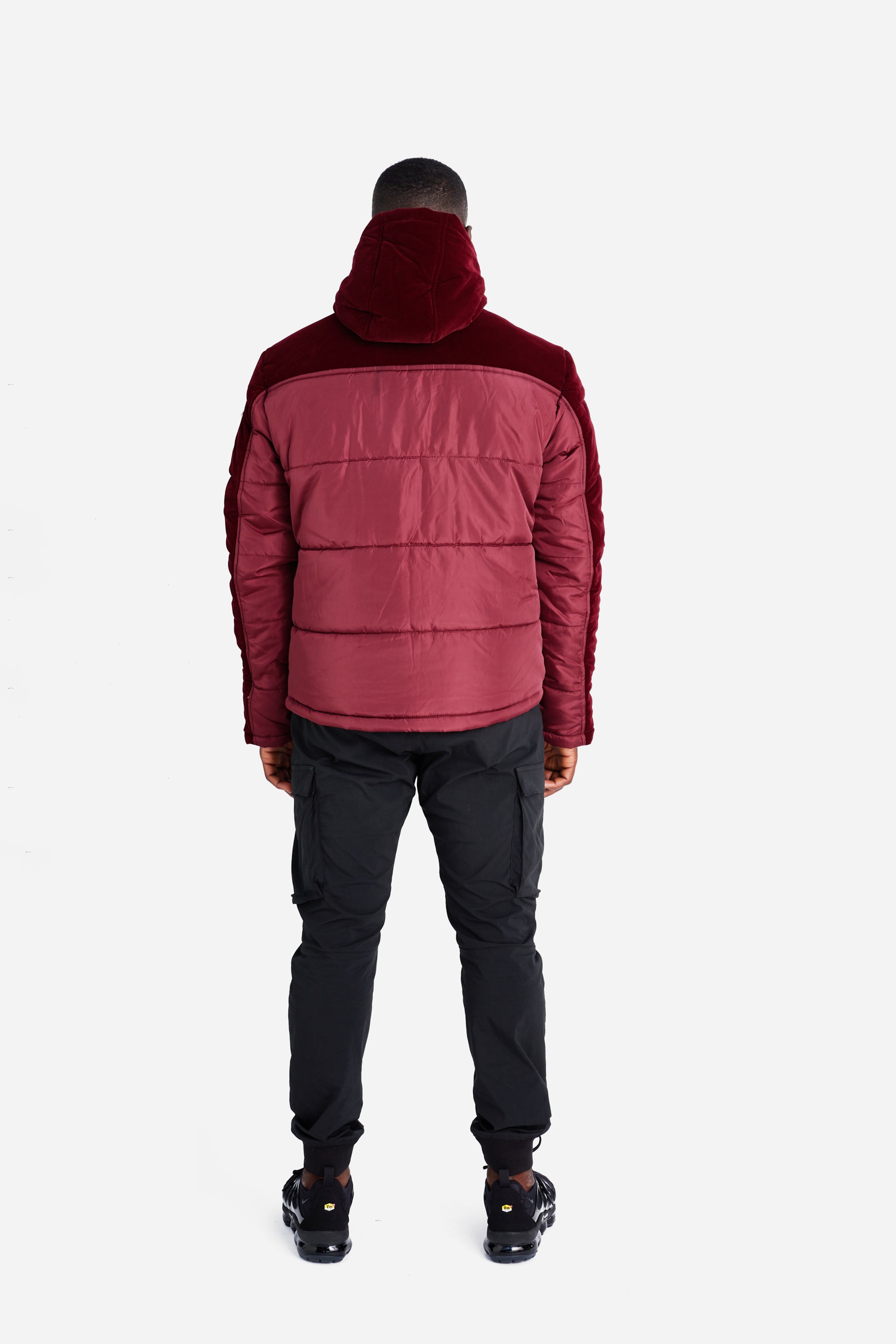 DOWN JACKET - Burgundy Velvet