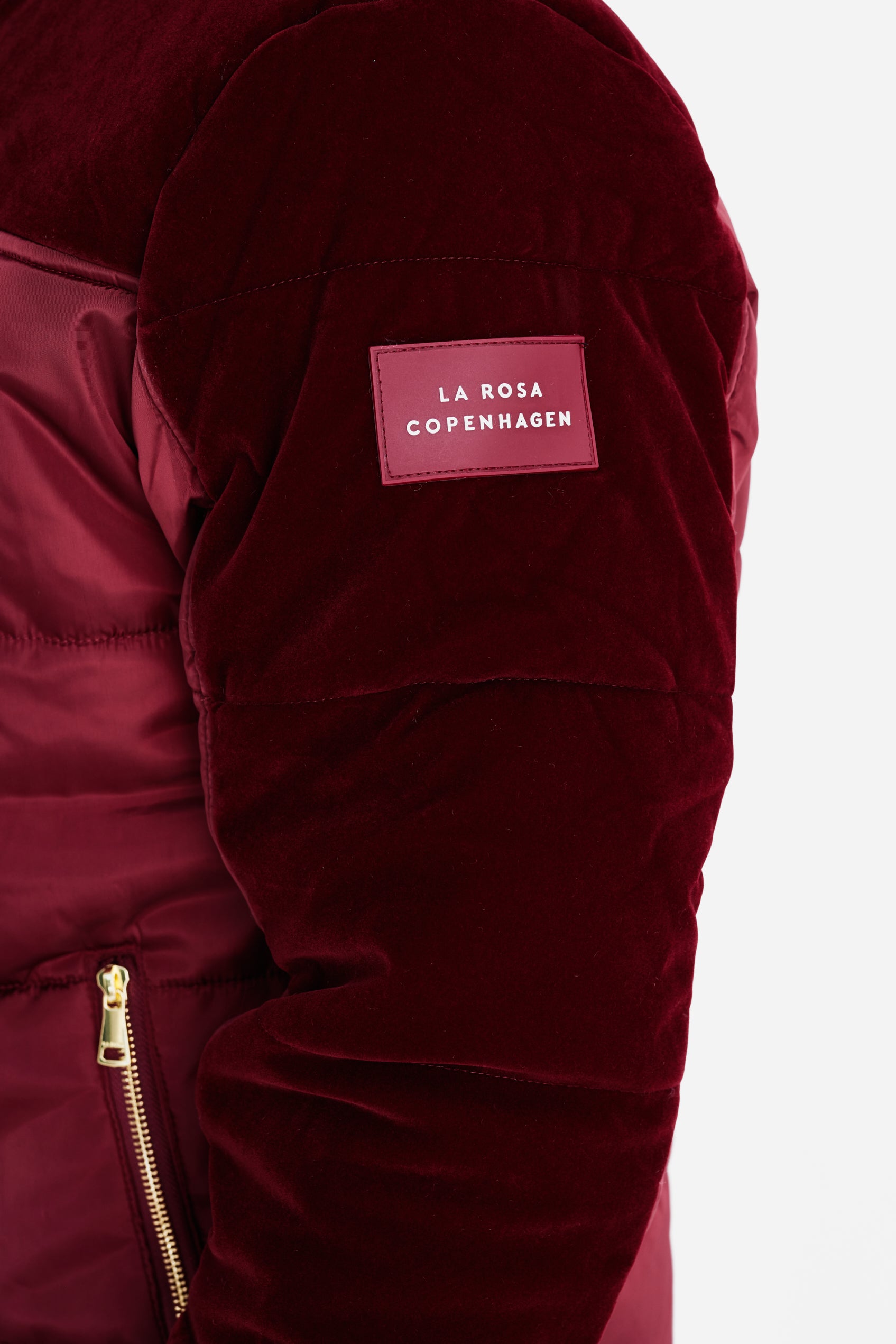 DOWN JACKET - Burgundy Velvet