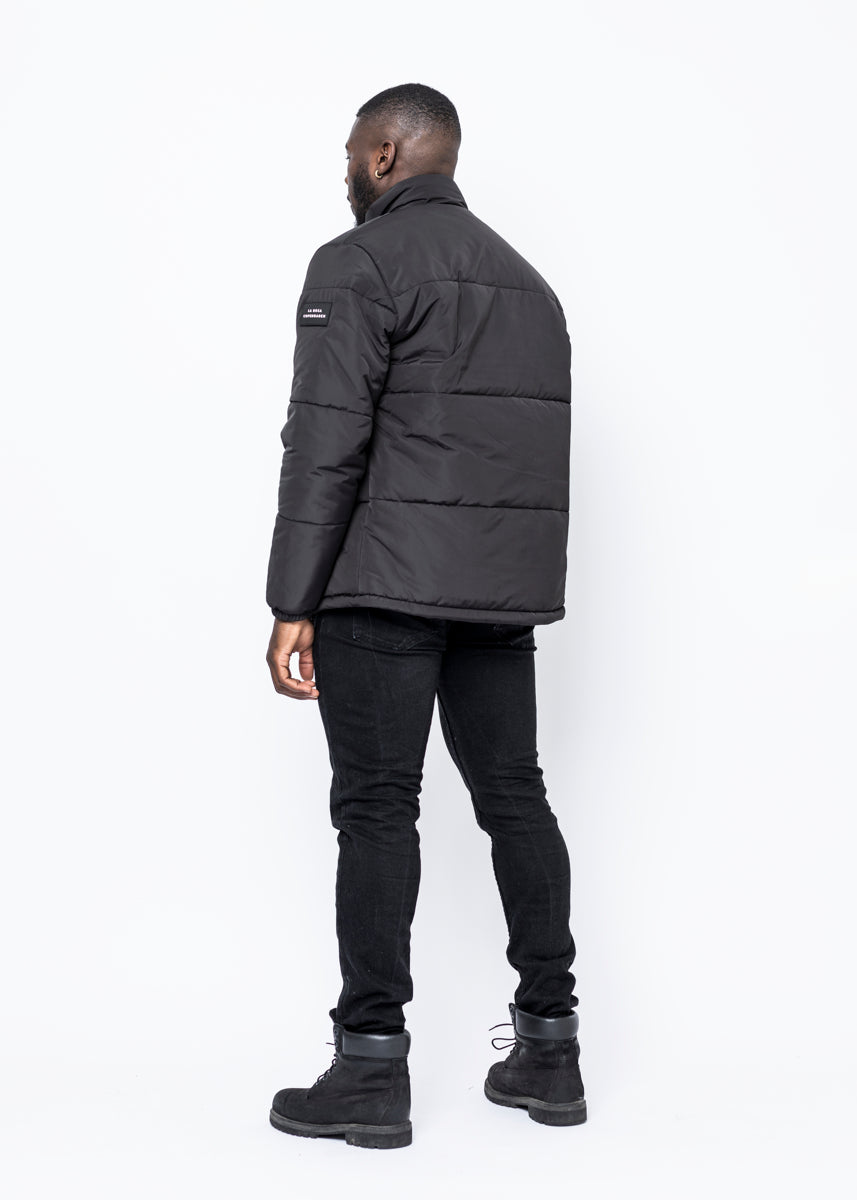 ROSE PUFFER JACKET - BLACK