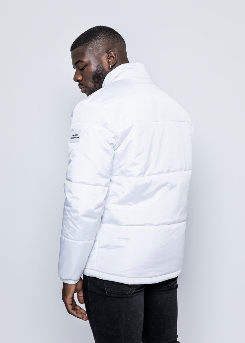 ROSE PUFFER JACKET -  WHITE