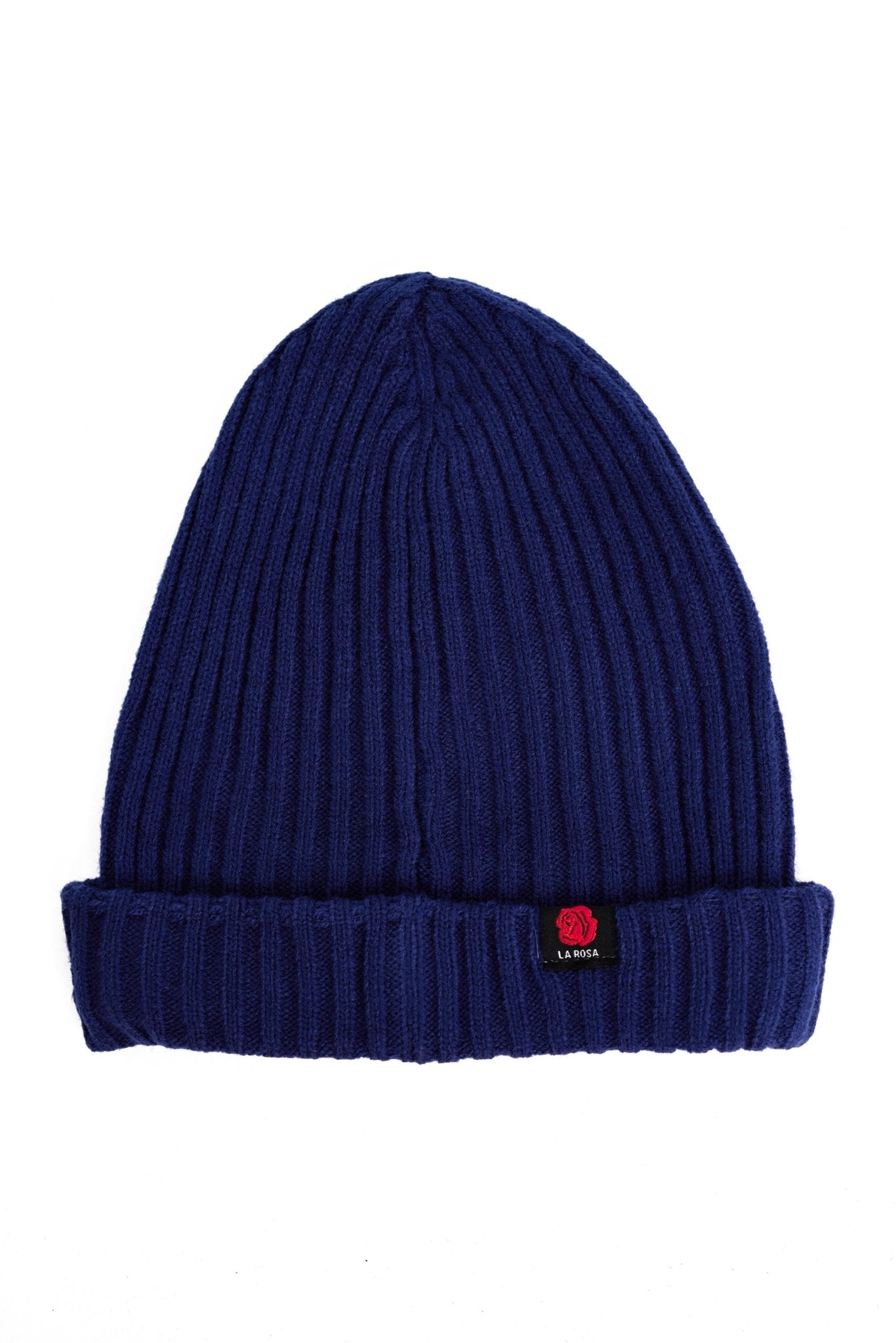 BEANIE 'ROSE WOOL' - NAVY BLUE - LA ROSA
