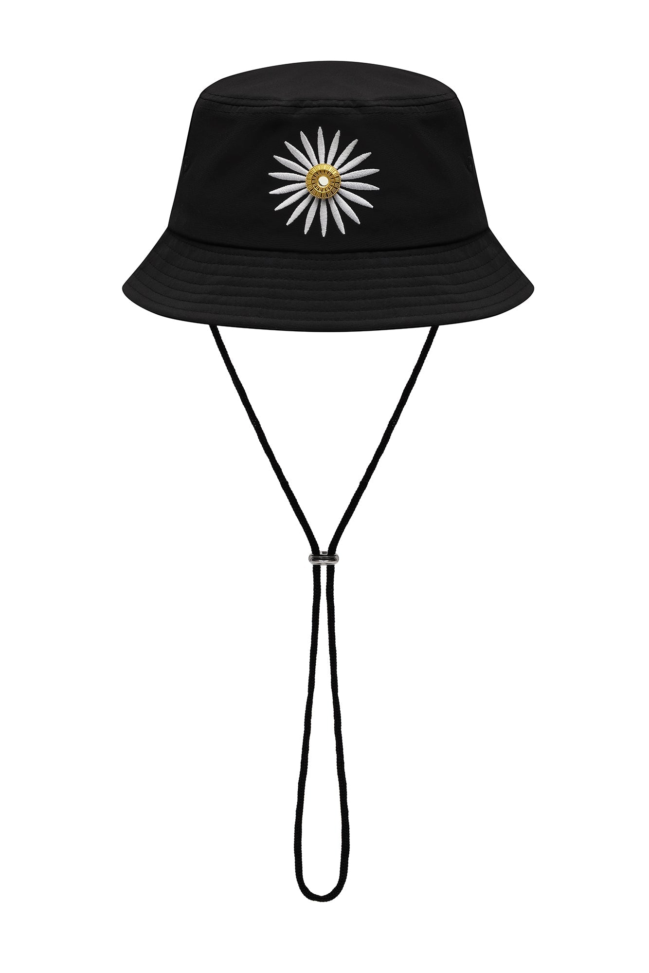LA ROSA 'DAISY' BUCKET HAT - BLACK WHITE - LA ROSA