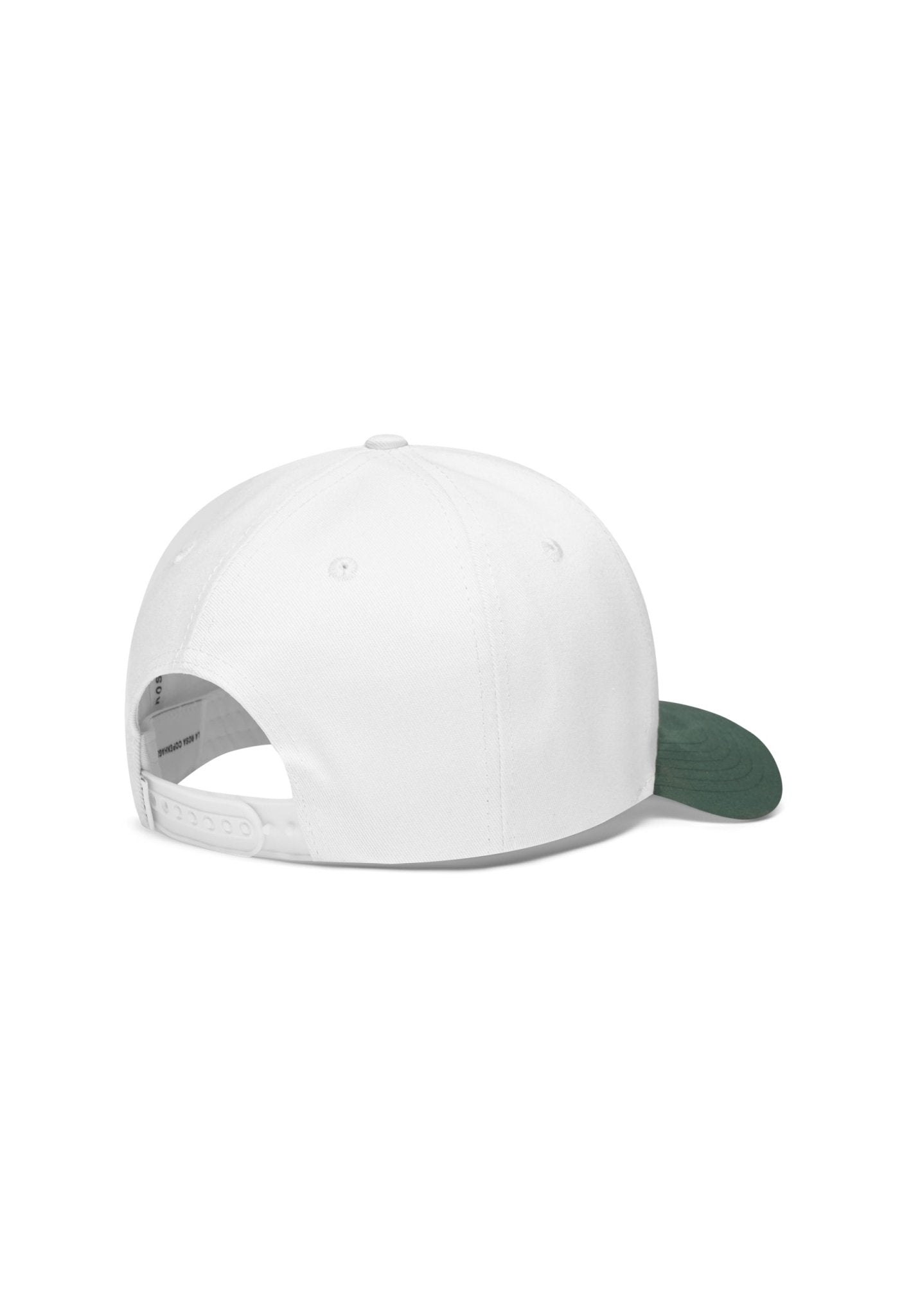 LA ROSA 'LR' BASEBALL CAP - OFF WHITE/GREEN SUEDE - LA ROSA