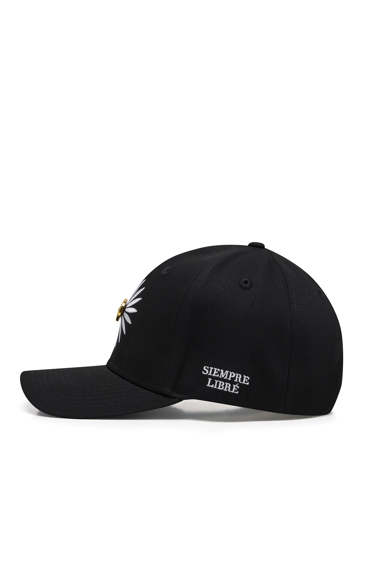 LA ROSA 'SIEMPRE LIBRÉ BASEBALL CAP - BLACK - LA ROSA
