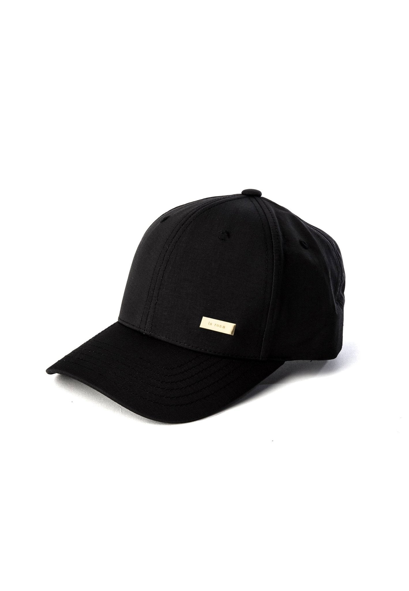 Logo Cap - Black 'Gold Logo' - LA ROSA