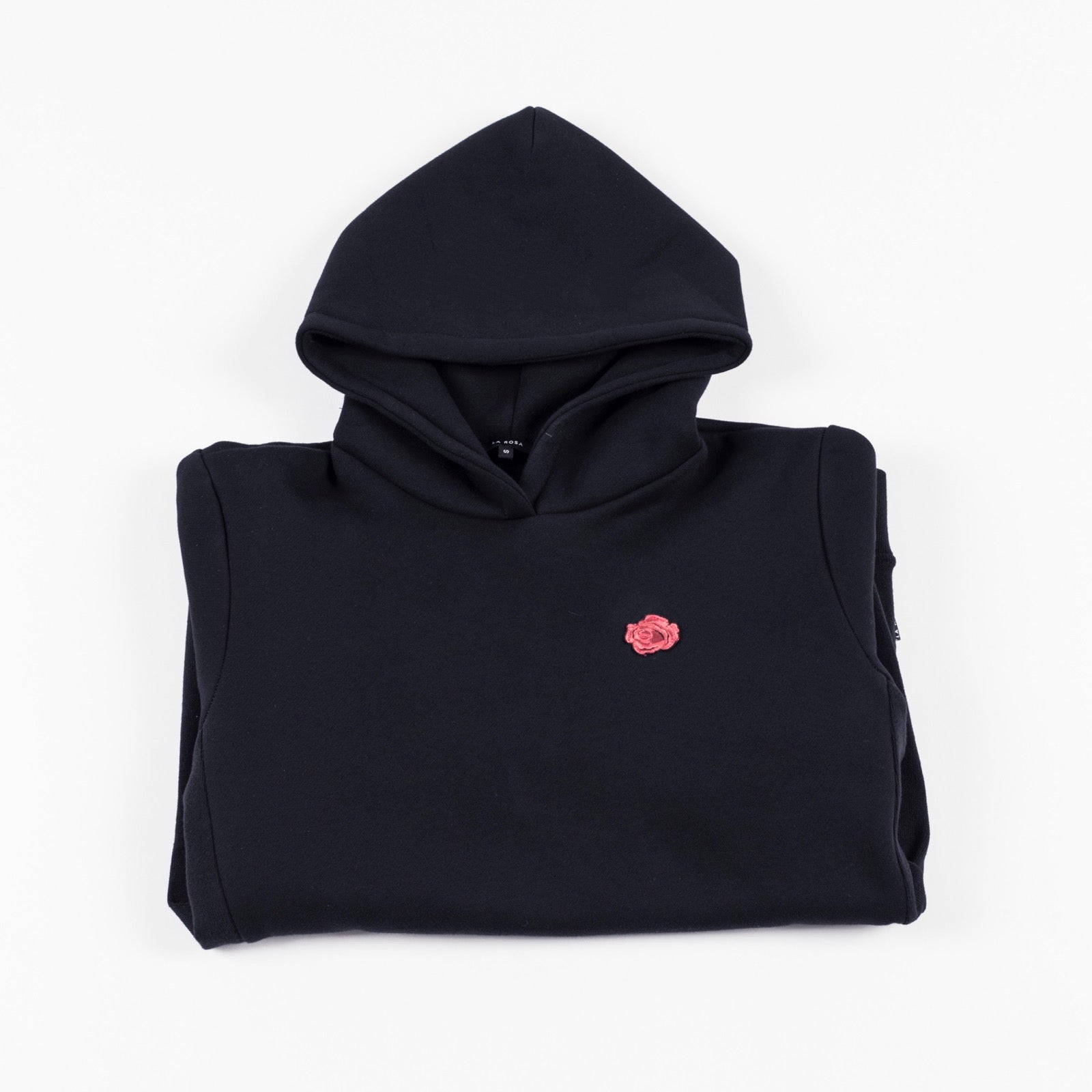 HOODIE - Sort Rose