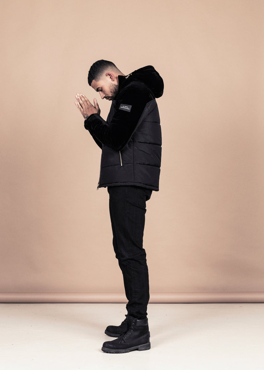 DOWN JACKET - BLACK VELVET