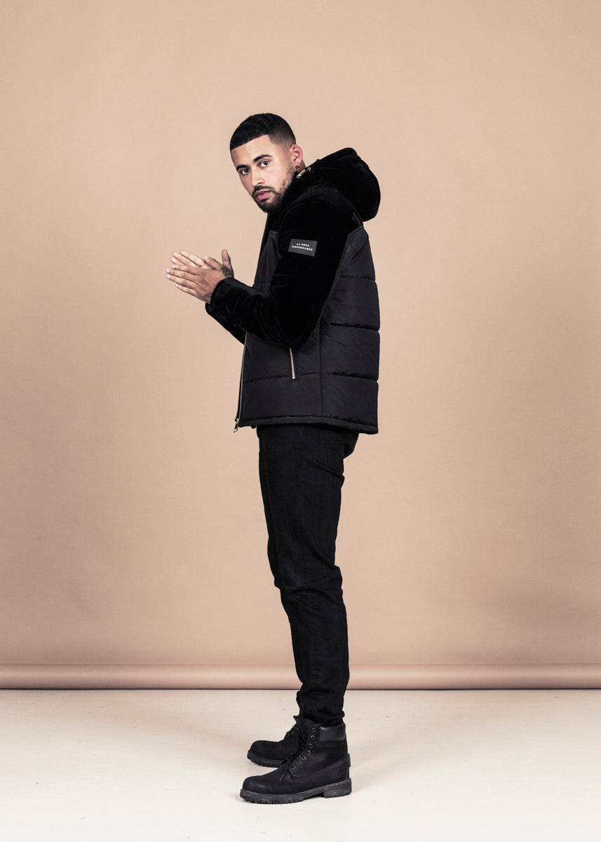 DOWN JACKET - BLACK VELVET