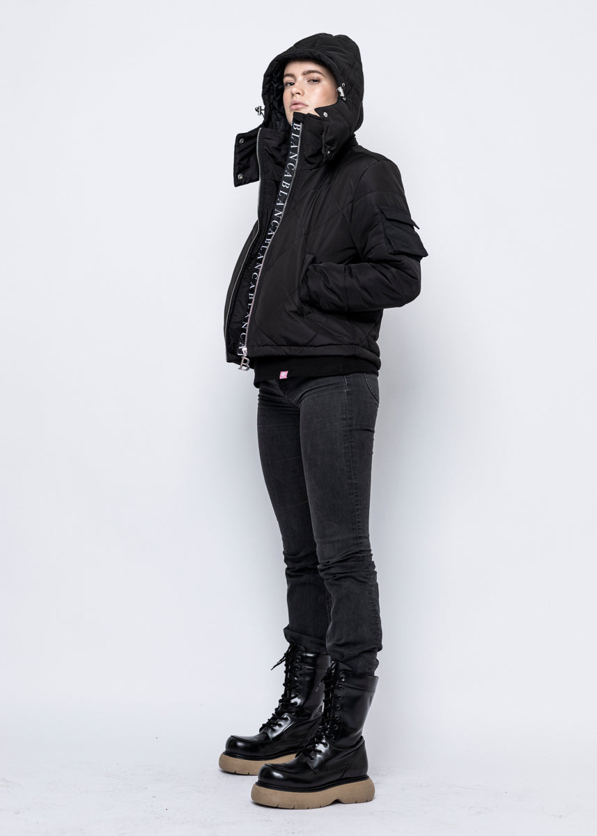 DOWN JACKET - BLANCA SHORT QUILTED BLACK