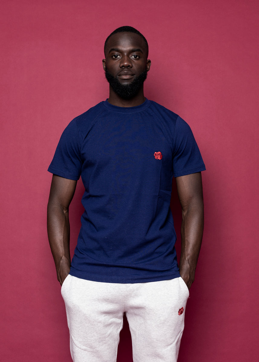 TEE 'ORIGINAL ROSE' - BLÅ