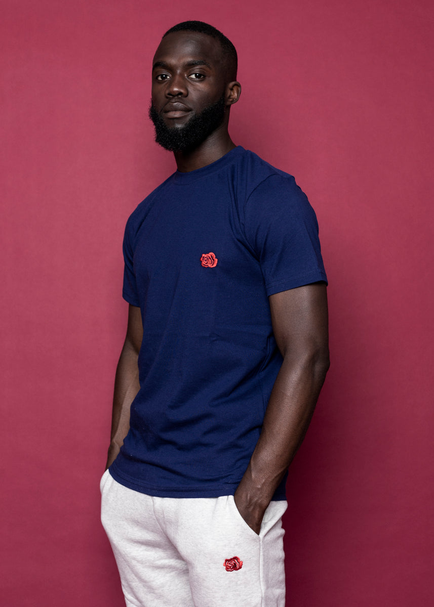 TEE 'ORIGINAL ROSE' - BLÅ
