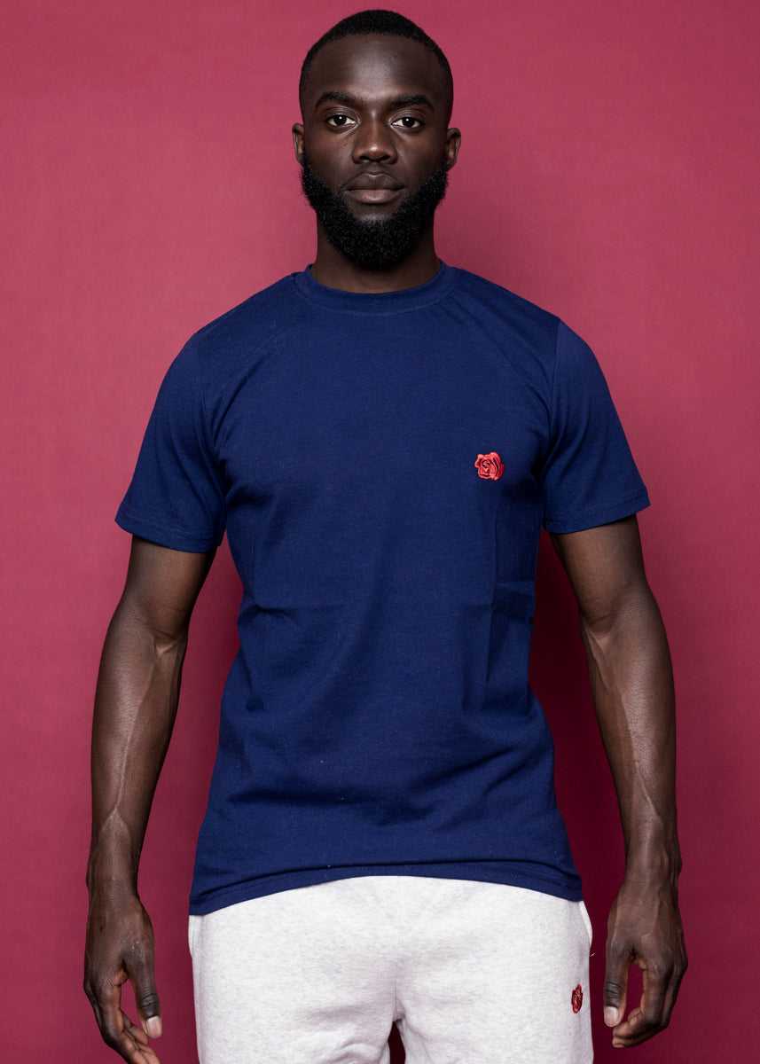 TEE 'ORIGINAL ROSE' - BLÅ