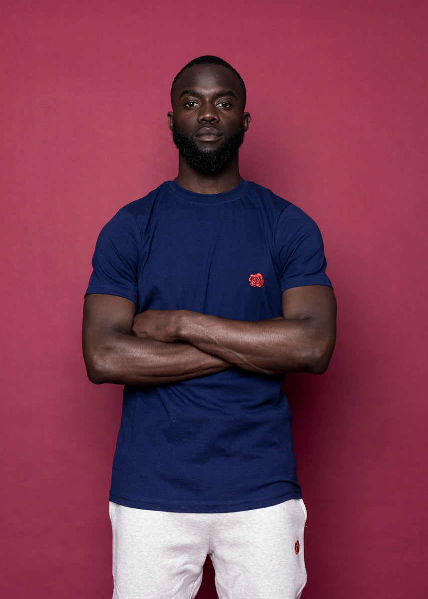 TEE 'ORIGINAL ROSE' - BLÅ