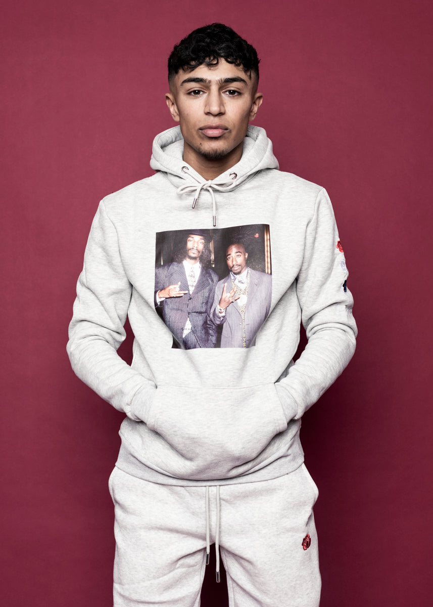 HOODIE - (Tupac/Snoop) Grå