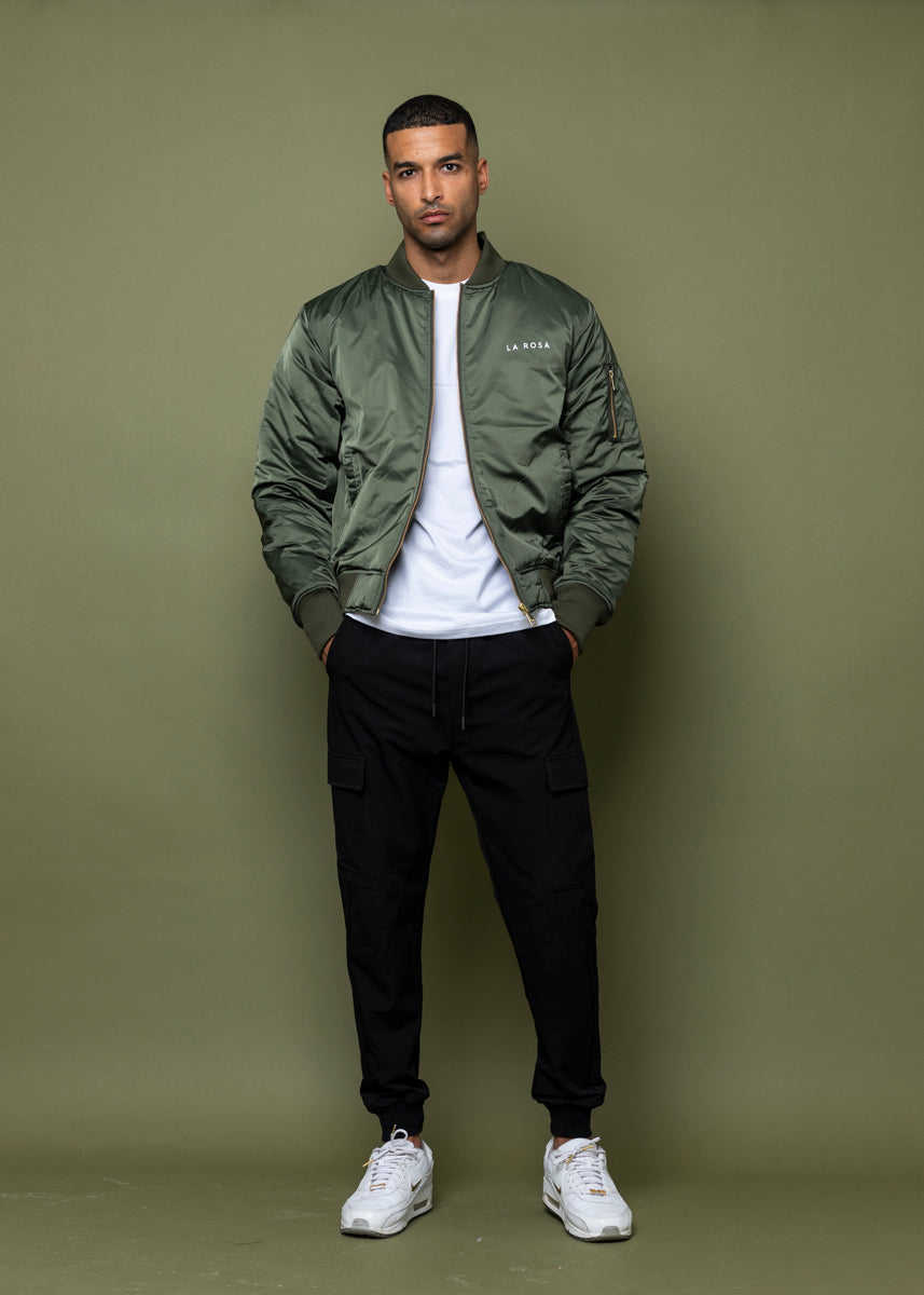 BOMBER JACKET - Green 'RIDE OR DIE'