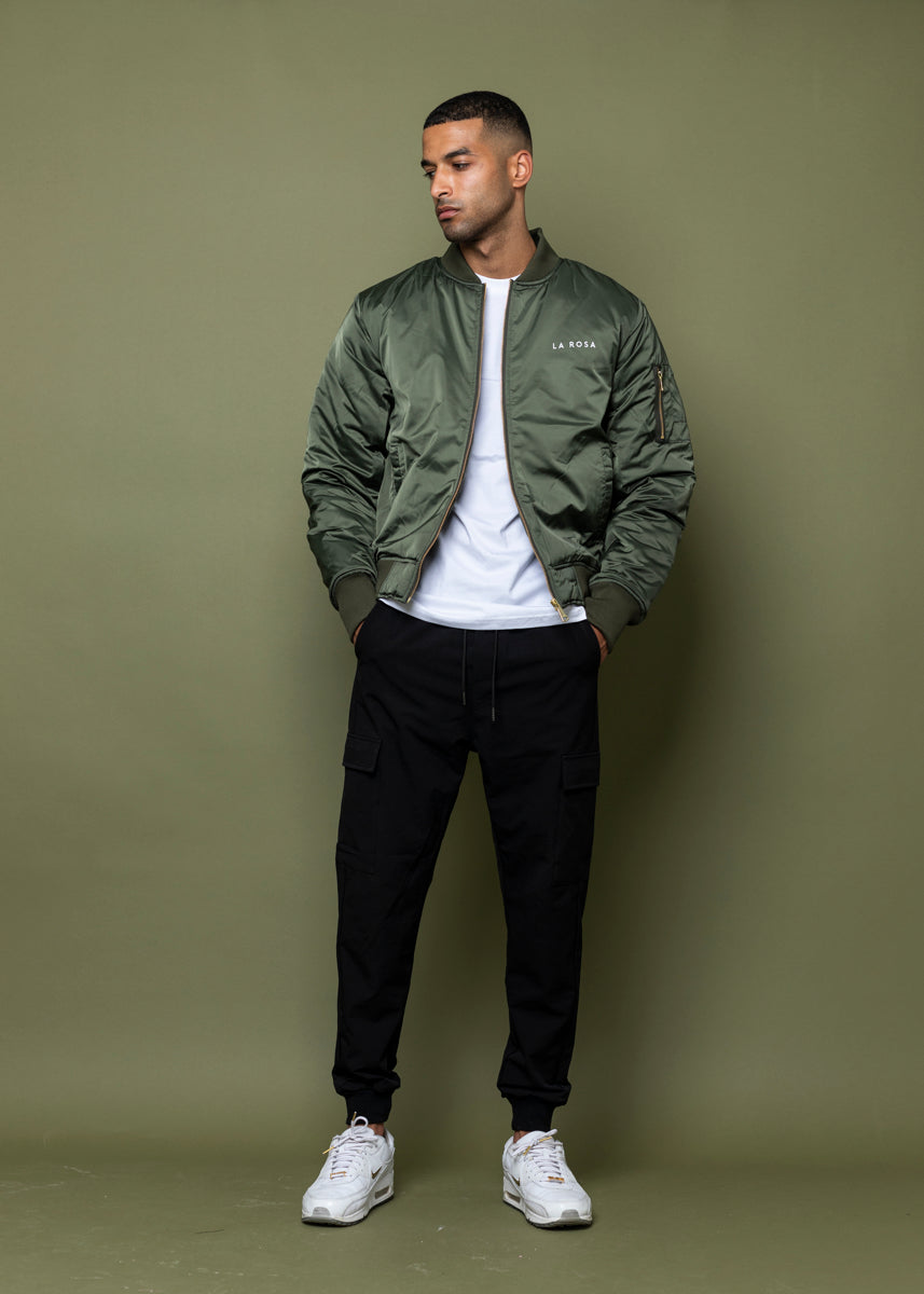 BOMBER JACKET - Green 'RIDE OR DIE'