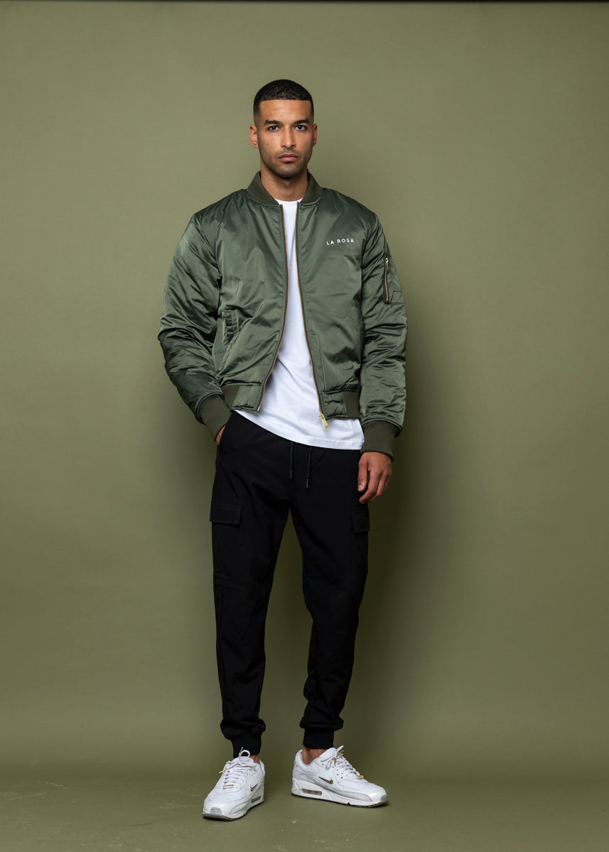 BOMBER JACKET - Green 'RIDE OR DIE'