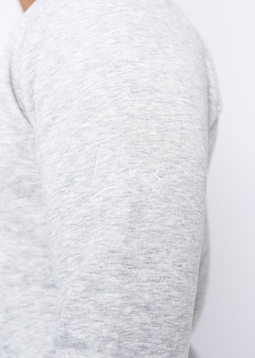 CREWNECK - TRIPLE ROSE GRÅ