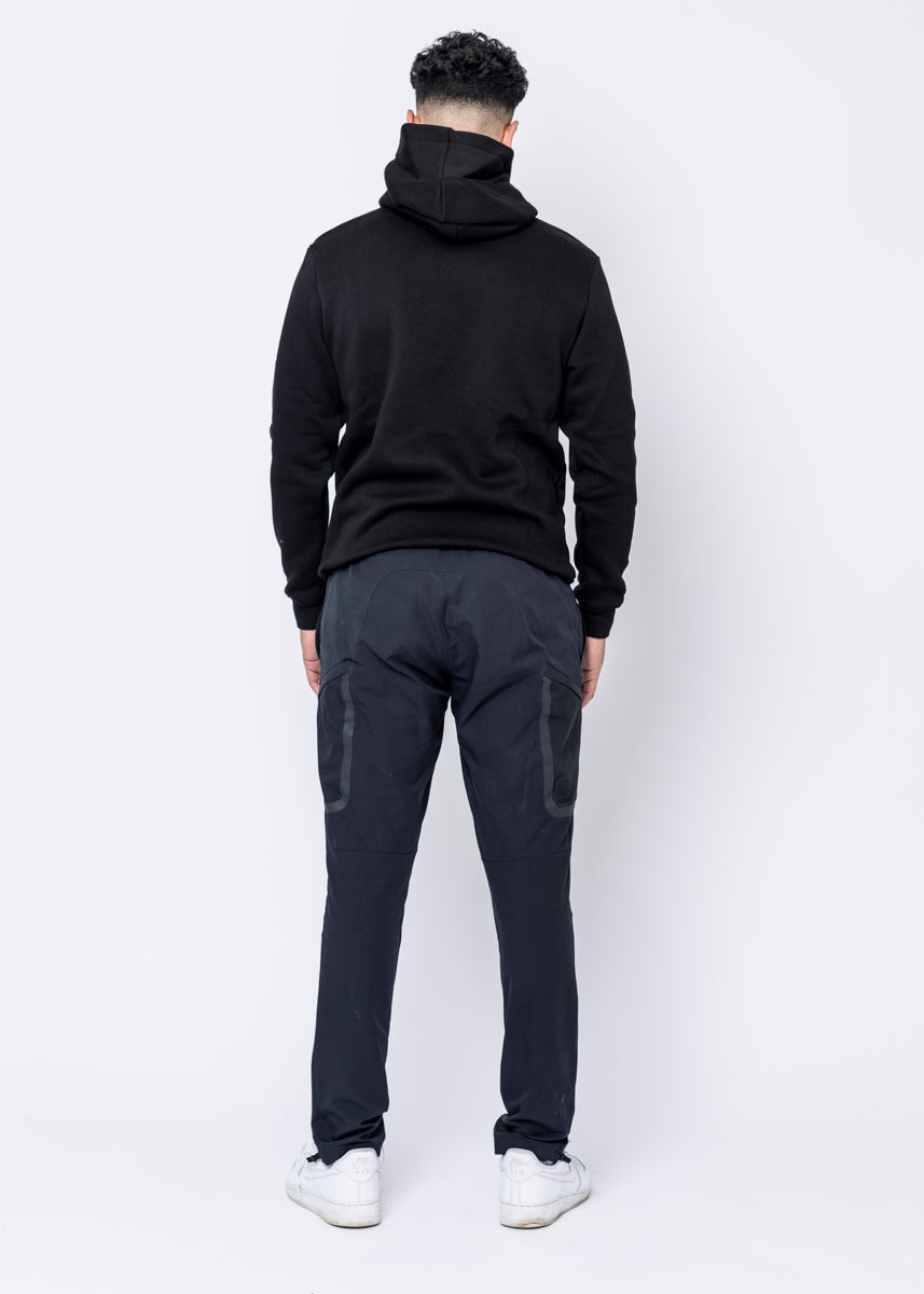 HOODIE - TRIPLE ROSE BLACK