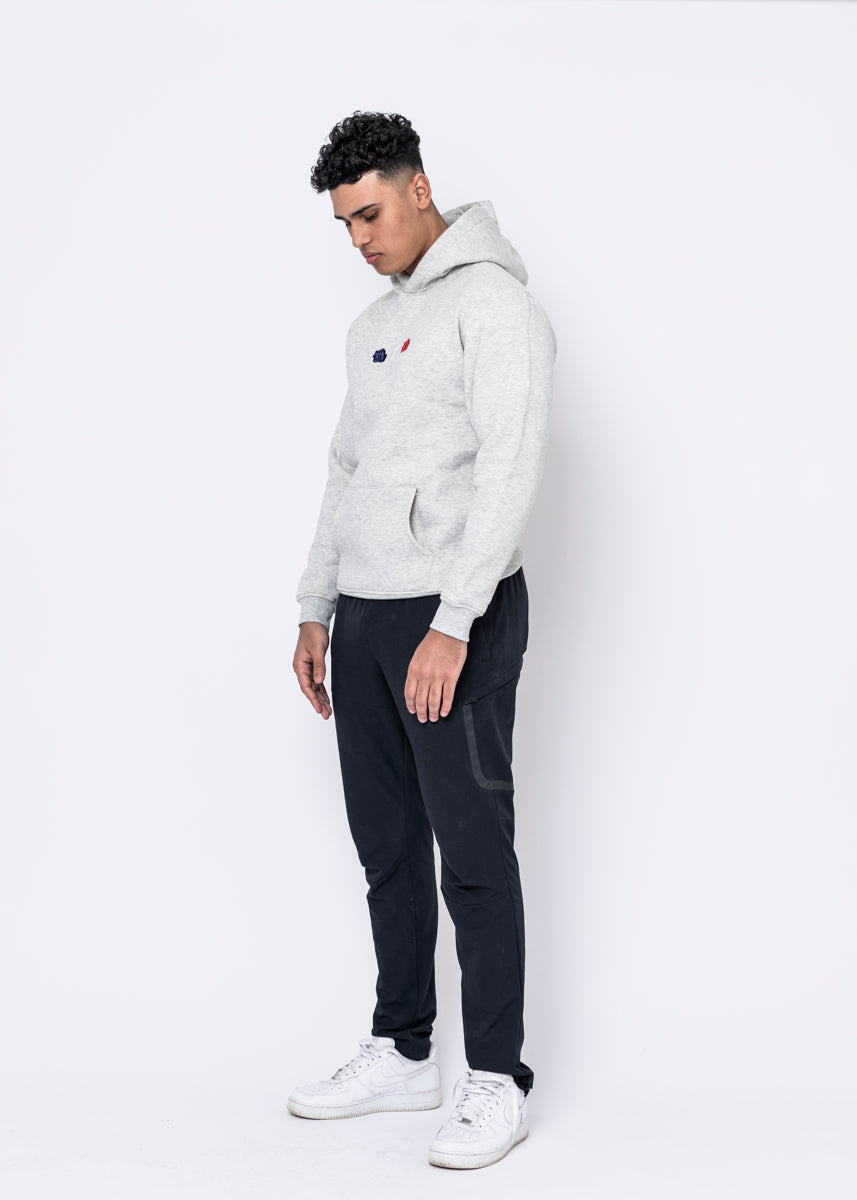HOODIE - TRIPLE ROSE GRÅ