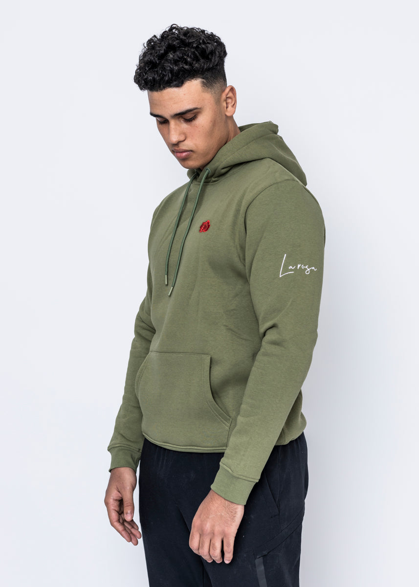 HOODIE - ROSE ARMY GREEN