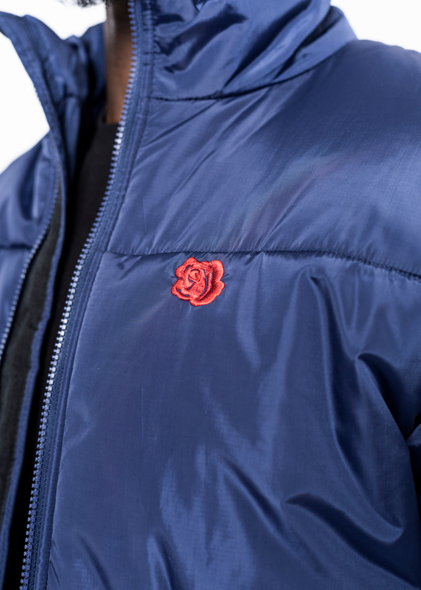 ROSE PUFFER JAKKE - BLÅ