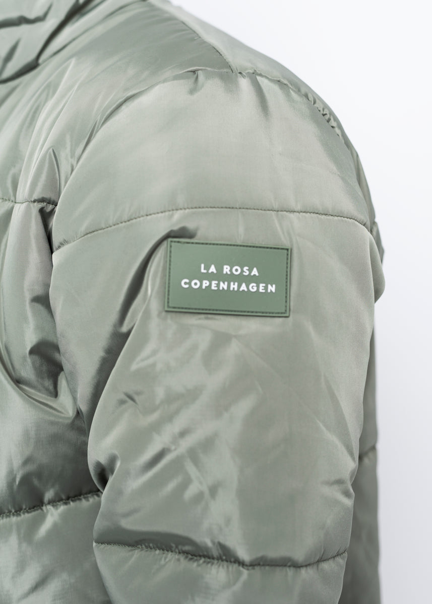 ROSE PUFFER JACKET - LIME GREEN