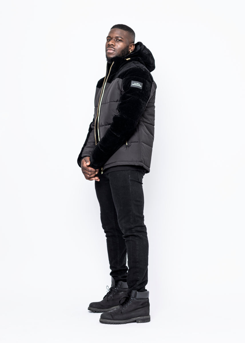 DOWN JACKET - BLACK VELVET