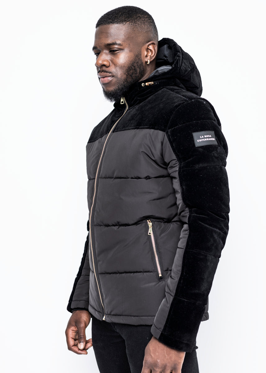 DOWN JACKET - BLACK VELVET