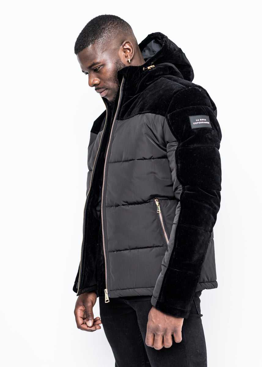 DOWN JACKET - BLACK VELVET