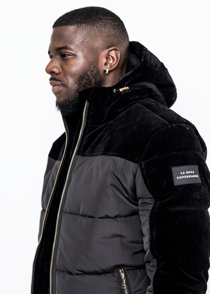 DOWN JACKET - BLACK VELVET