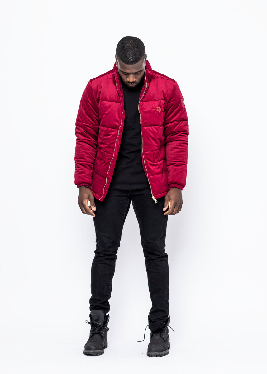 CORDUROY JACKET - BURGUNDY