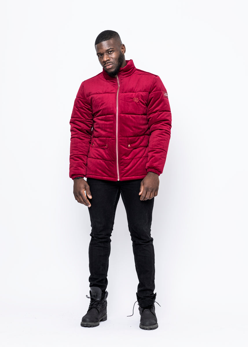 CORDUROY JACKET - BURGUNDY