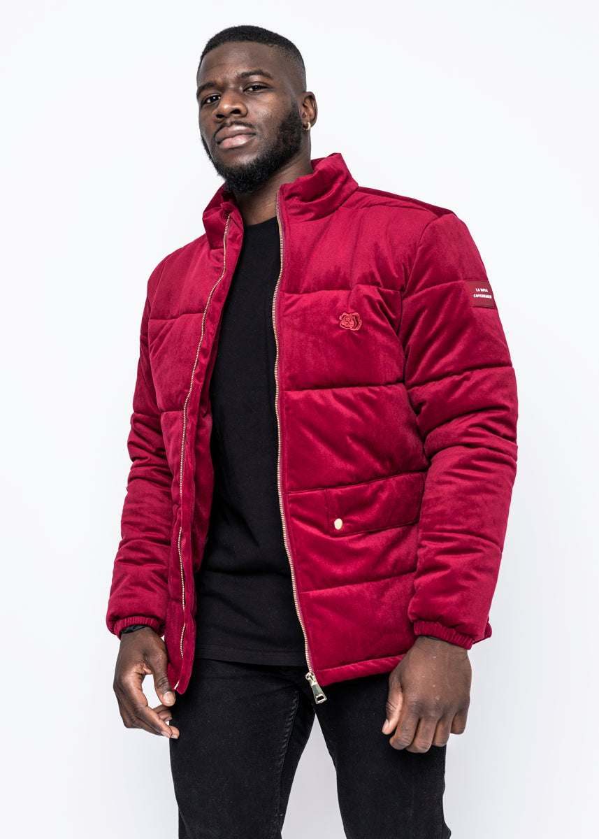 CORDUROY JACKET - BURGUNDY