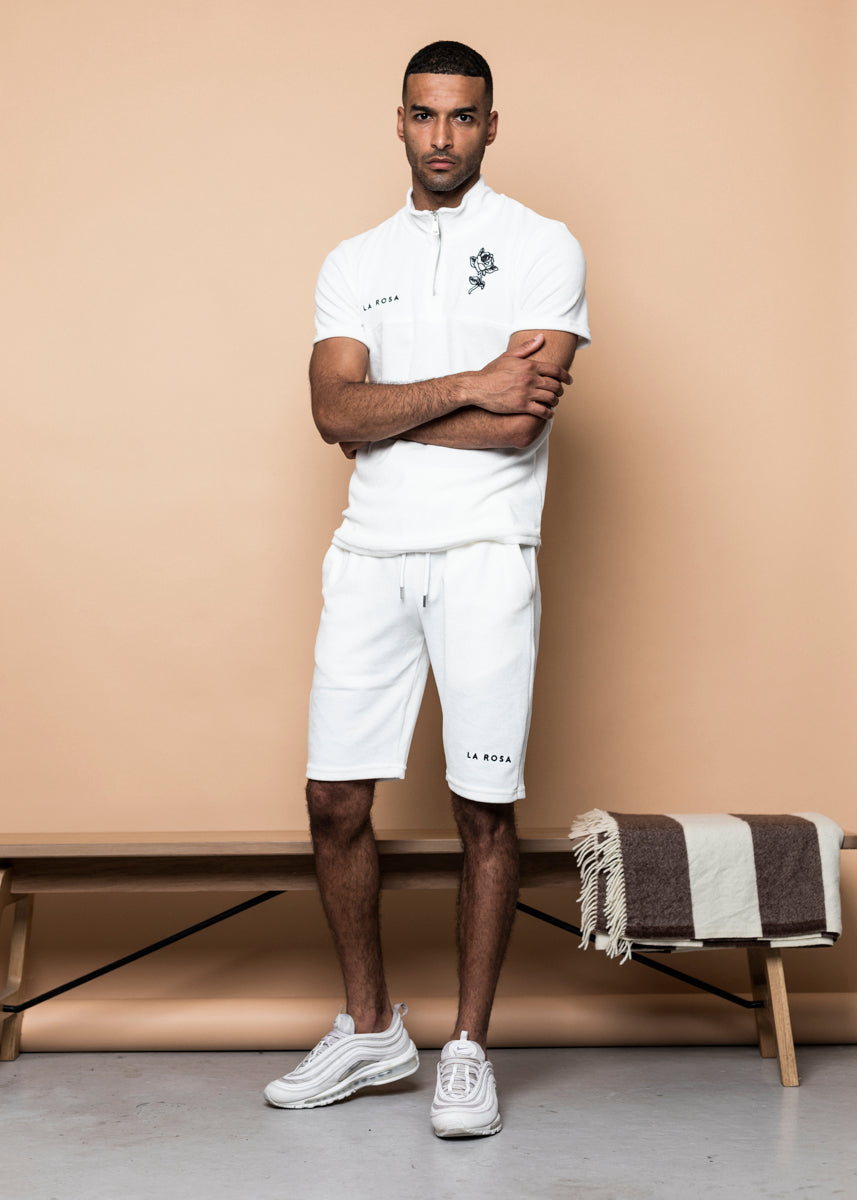 TRACKSUIT 'VELVET BIG ROSE SUMMER SUIT' - HVID