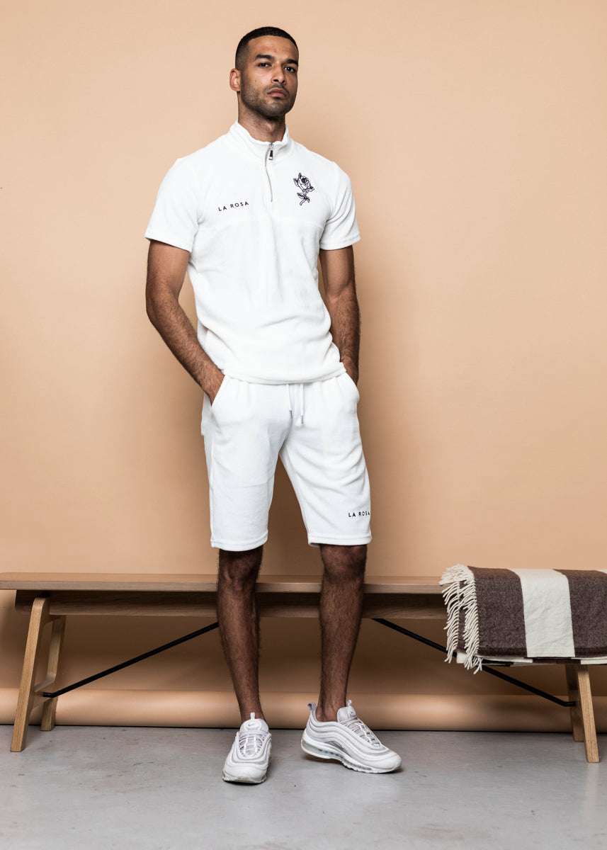 TRACKSUIT 'VELVET BIG ROSE SUMMER SUIT' - HVID
