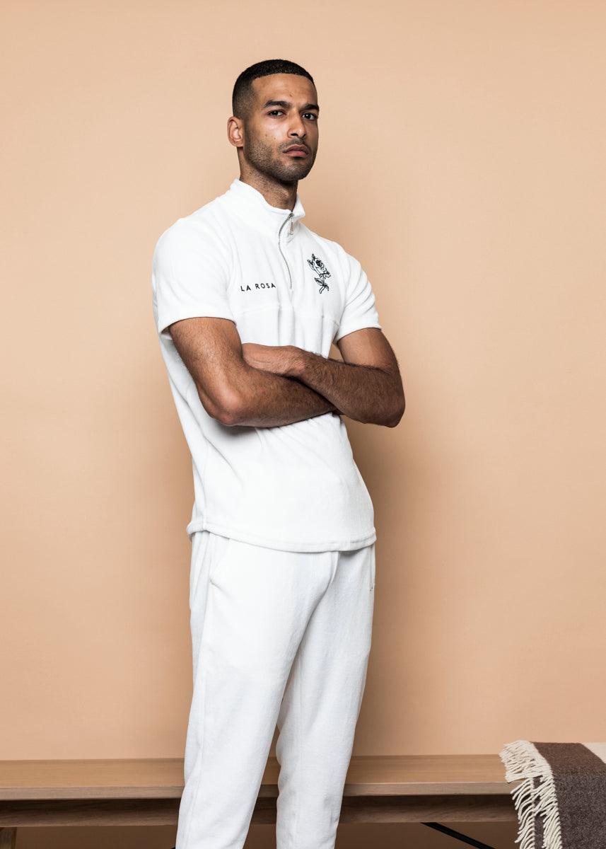 TRACKSUIT 'VELVET BIG ROSE TRACKSUIT' - HVID