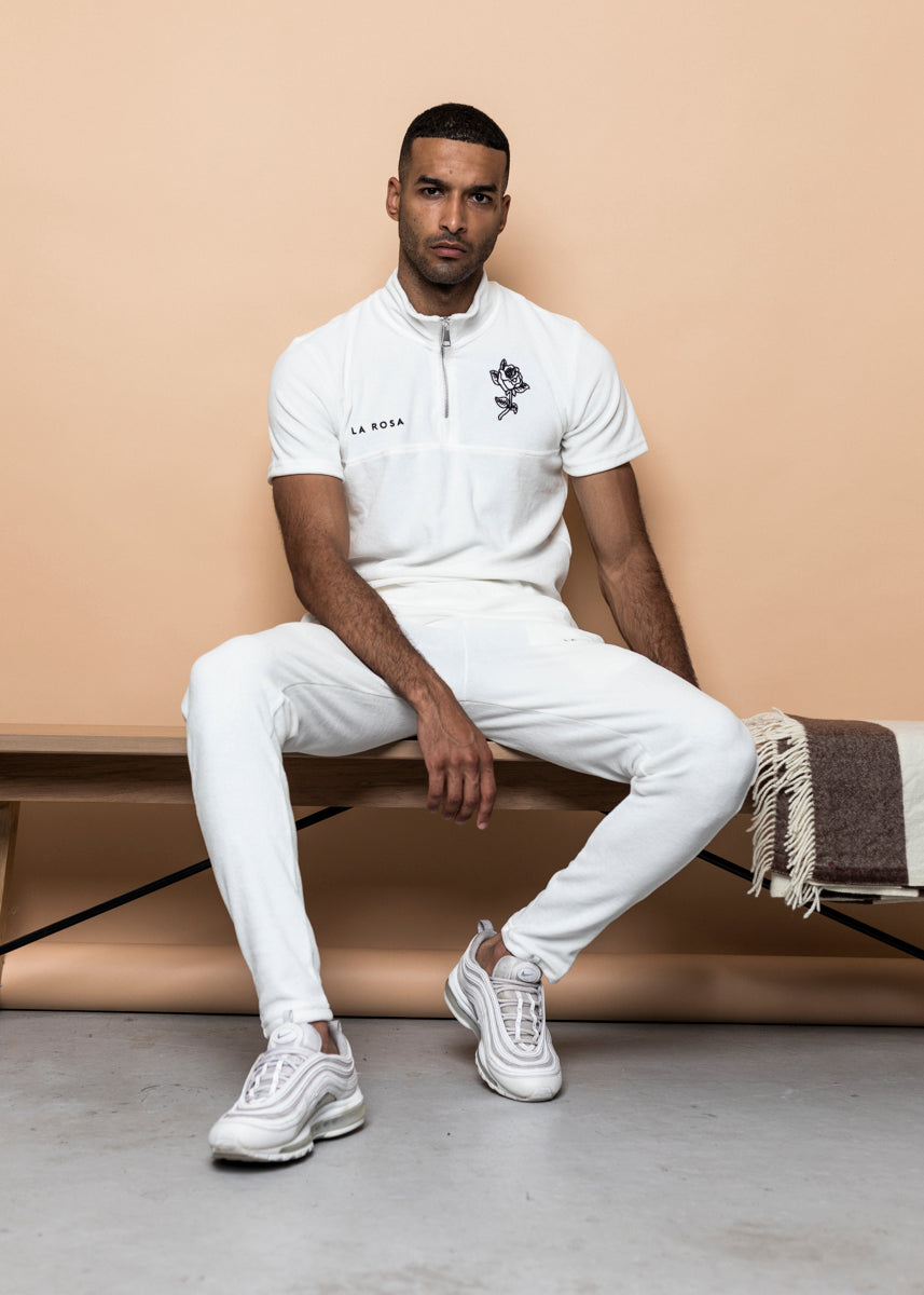TRACKSUIT 'VELVET BIG ROSE TRACKSUIT' - HVID