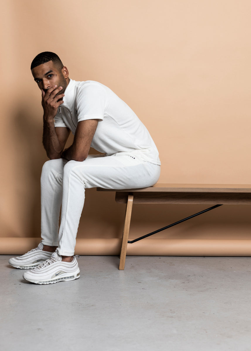 TRACKSUIT 'VELVET BIG ROSE TRACKSUIT' - HVID