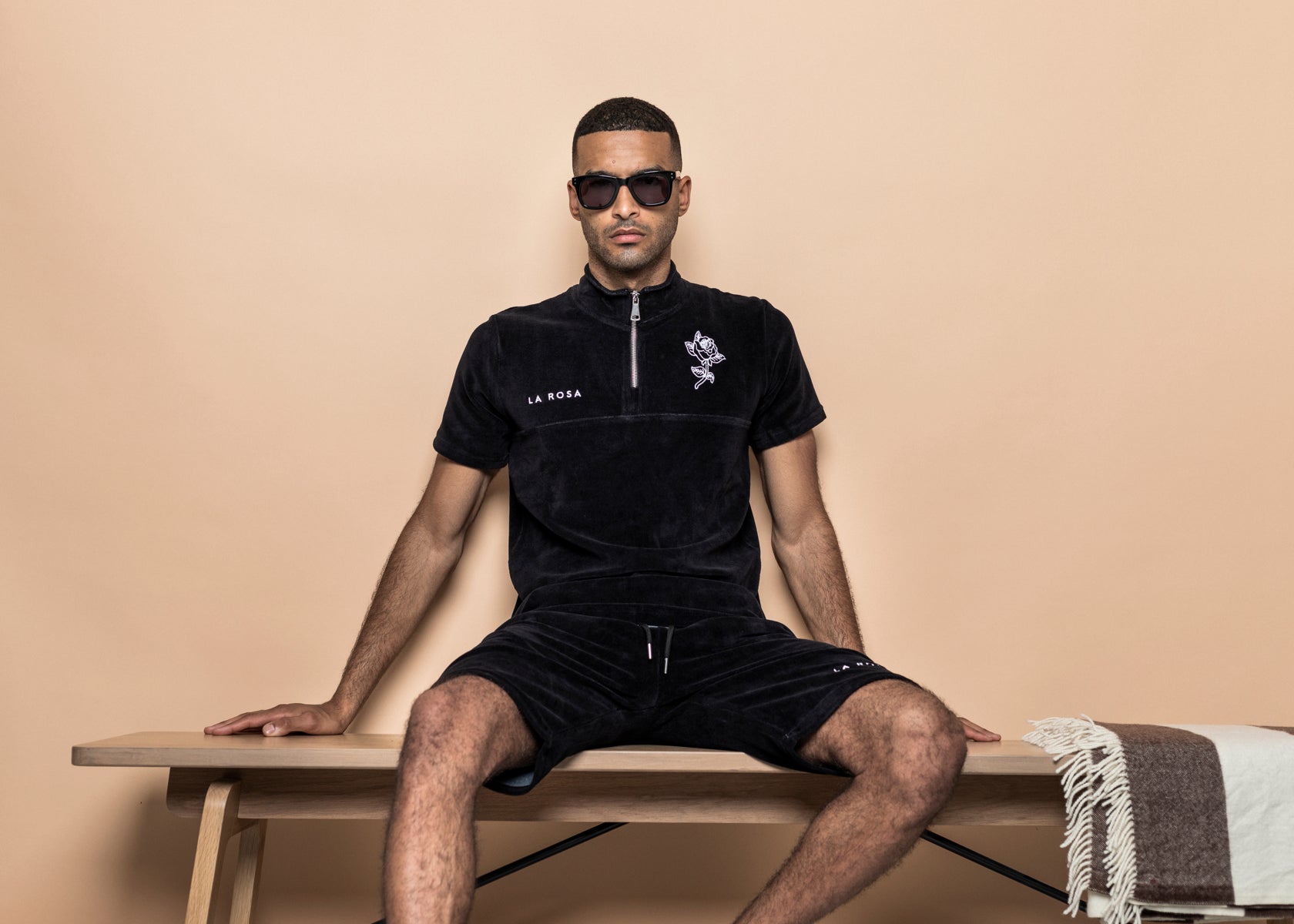 TRACKSUIT 'VELVET BIG ROSE SUMMER SUIT' - SORT