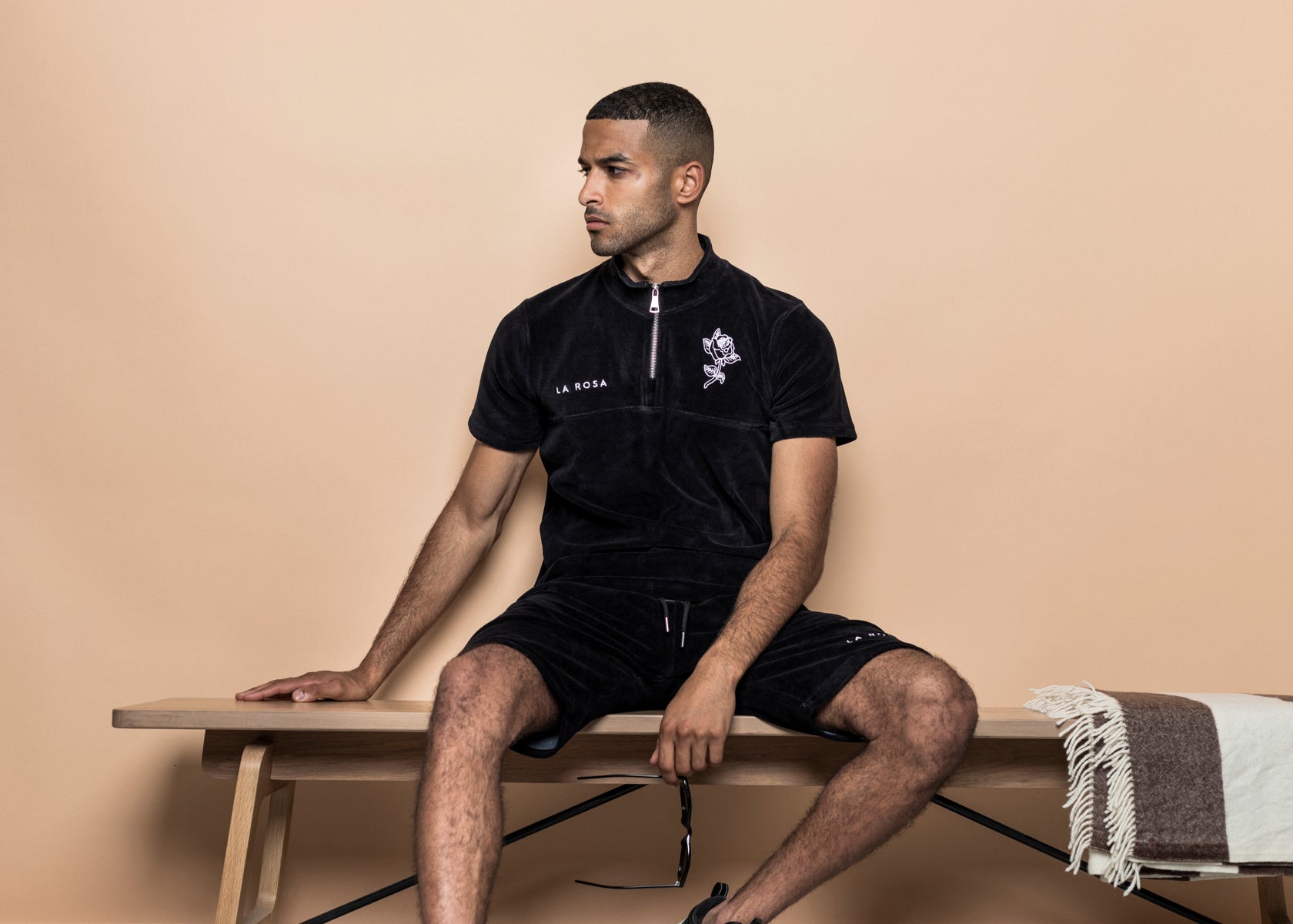 TRACKSUIT 'VELVET BIG ROSE SUMMER SUIT' - SORT