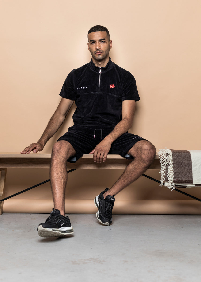 TRACKSUIT 'FLØLLE RØD ROSE SOMMER SUIT' - SORT